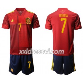 Španjolska Morata 7 Domaći Dječji Komplet Dresovi za Nogomet Euro 2020 (+ kratke hlače)